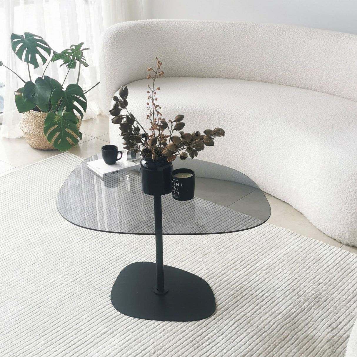 Măsuță de cafea Soho, Diverse culori, 85x67x40 cm - Gri închis - Negru | SKU: 552NOS2379 | Măsuță de cafea Soho, 85x67x40 cm, varianta Gri închis - Negru, produs pentru amenajarea locuinței, disponibil online în România la CasaMob