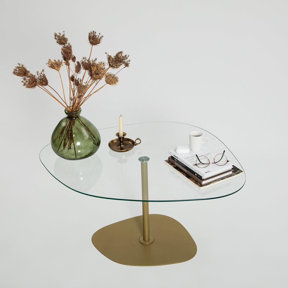 Măsuță de cafea Soho, Diverse culori, 85x67x40 cm - Transparent - Auriu | SKU: 552NOS2380 | Măsuță de cafea Soho, 85x67x40 cm, varianta Transparent - Auriu, produs pentru amenajarea locuinței, disponibil online în România la CasaMob