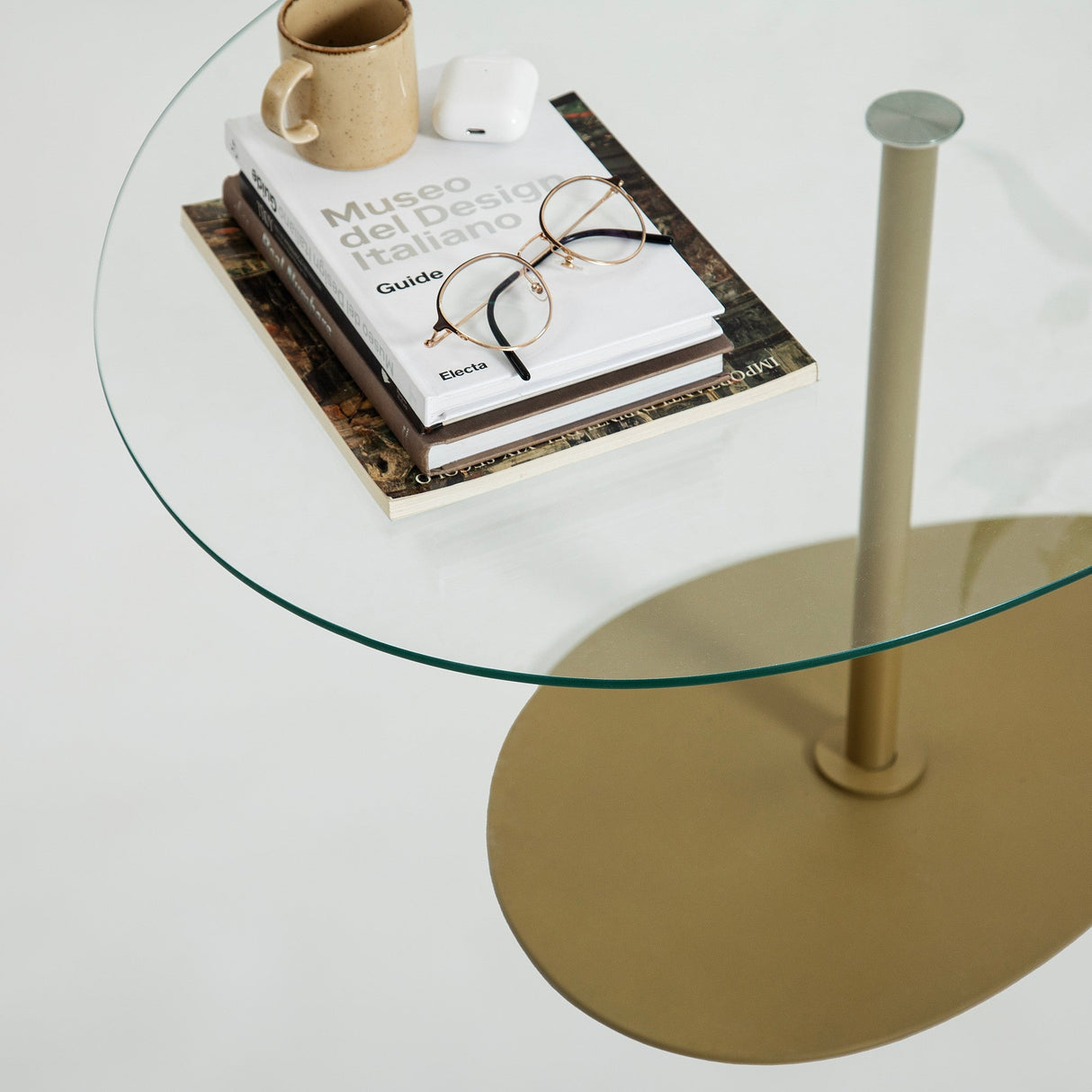 Măsuță de cafea Porto, Diverse culori, 90x60x40 cm - Transparent - Auriu | SKU: 552NOS2384 | Măsuță de cafea Porto, 90x60x40 cm, varianta Transparent - Auriu, produs pentru amenajarea locuinței, disponibil online în România la CasaMob