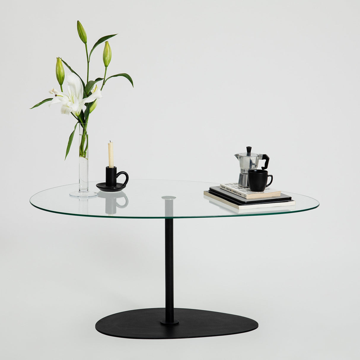 Măsuță de cafea Porto, Diverse culori, 90x60x40 cm - Transparent - Negru | SKU: 552NOS2385 | Măsuță de cafea Porto, 90x60x40 cm, varianta Transparent - Negru, produs pentru amenajarea locuinței, disponibil online în România la CasaMob