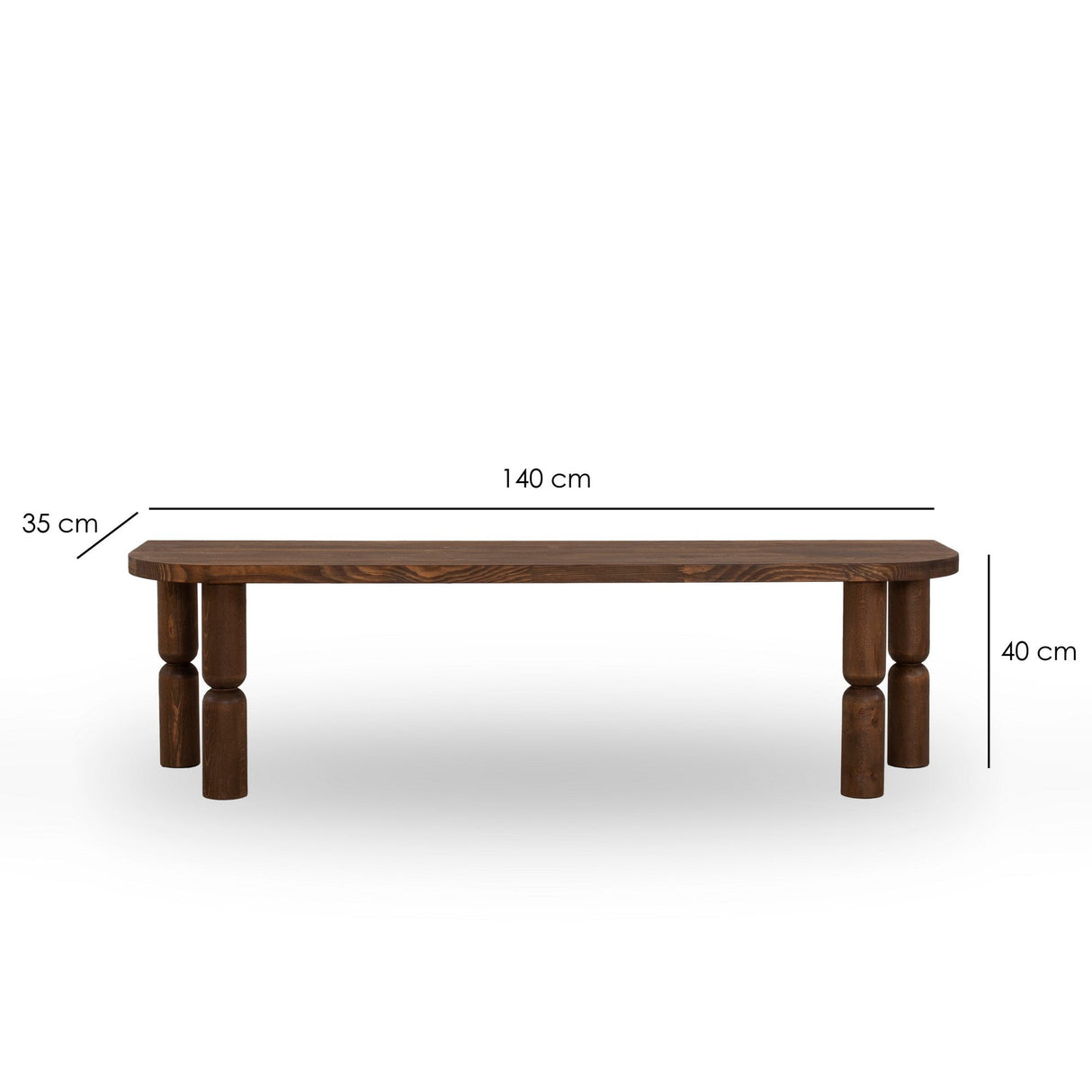 Mobilier Ida 140x35 - Walnut, SKU 552NOS2391