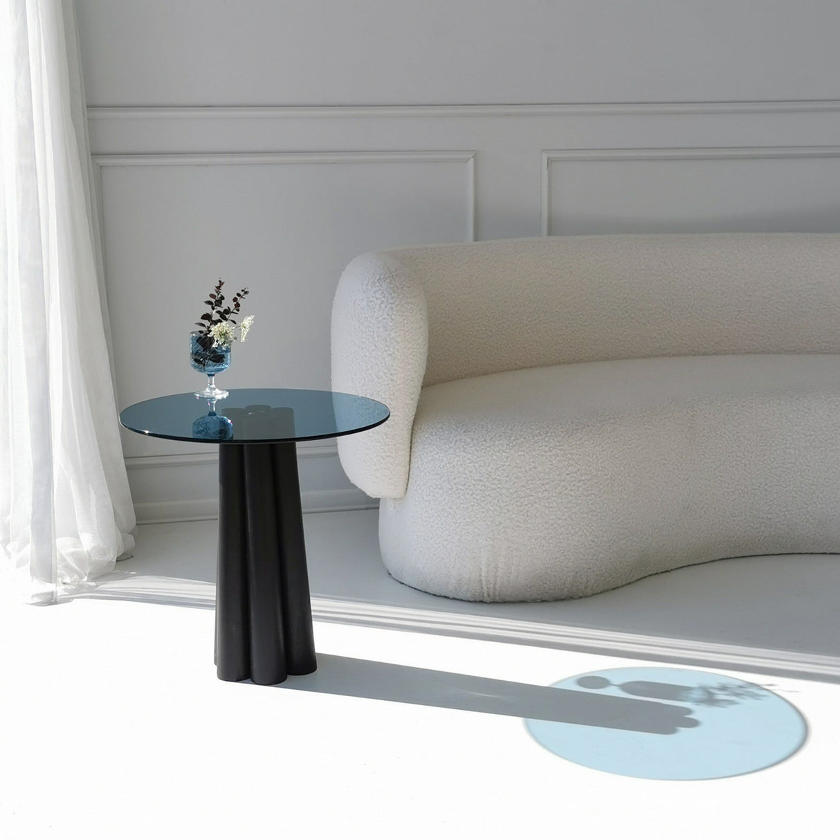 Măsuță de cafea Thales, Diverse culori, 50x50x50 cm - Negru - Albastru | SKU: 552NOS2399 | Măsuță de cafea Thales, 50x50x50 cm, varianta Negru - Albastru, produs pentru amenajarea locuinței, disponibil online în România la CasaMob