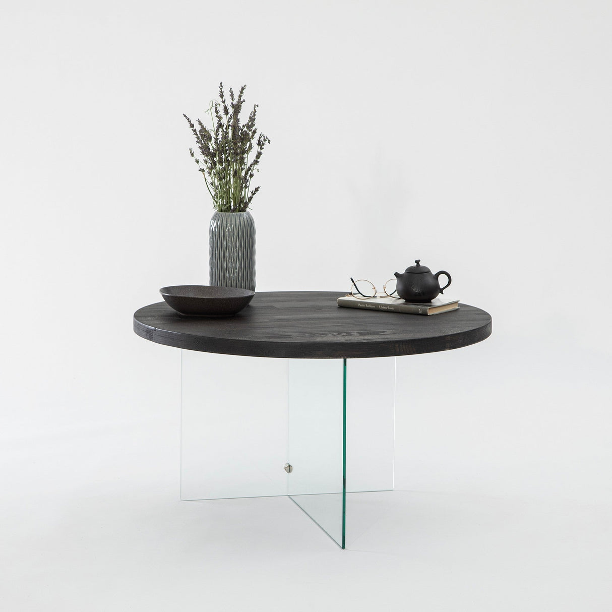 Măsuță de cafea Serenity, Diverse culori - Antracit - Transparent | SKU: 552NOS2403 | Măsuță de cafea Serenity, varianta Antracit - Transparent, produs pentru amenajarea locuinței, disponibil online în România la CasaMob