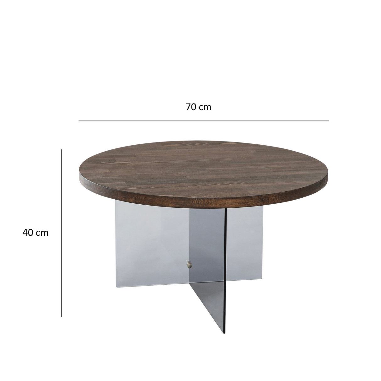 Măsuță de cafea Serenity, Diverse culori - Nuc - Gri închis | SKU: 552NOS2409 | Măsuță de cafea Serenity, varianta Nuc - Gri închis, produs pentru amenajarea locuinței, disponibil online în România la CasaMob
