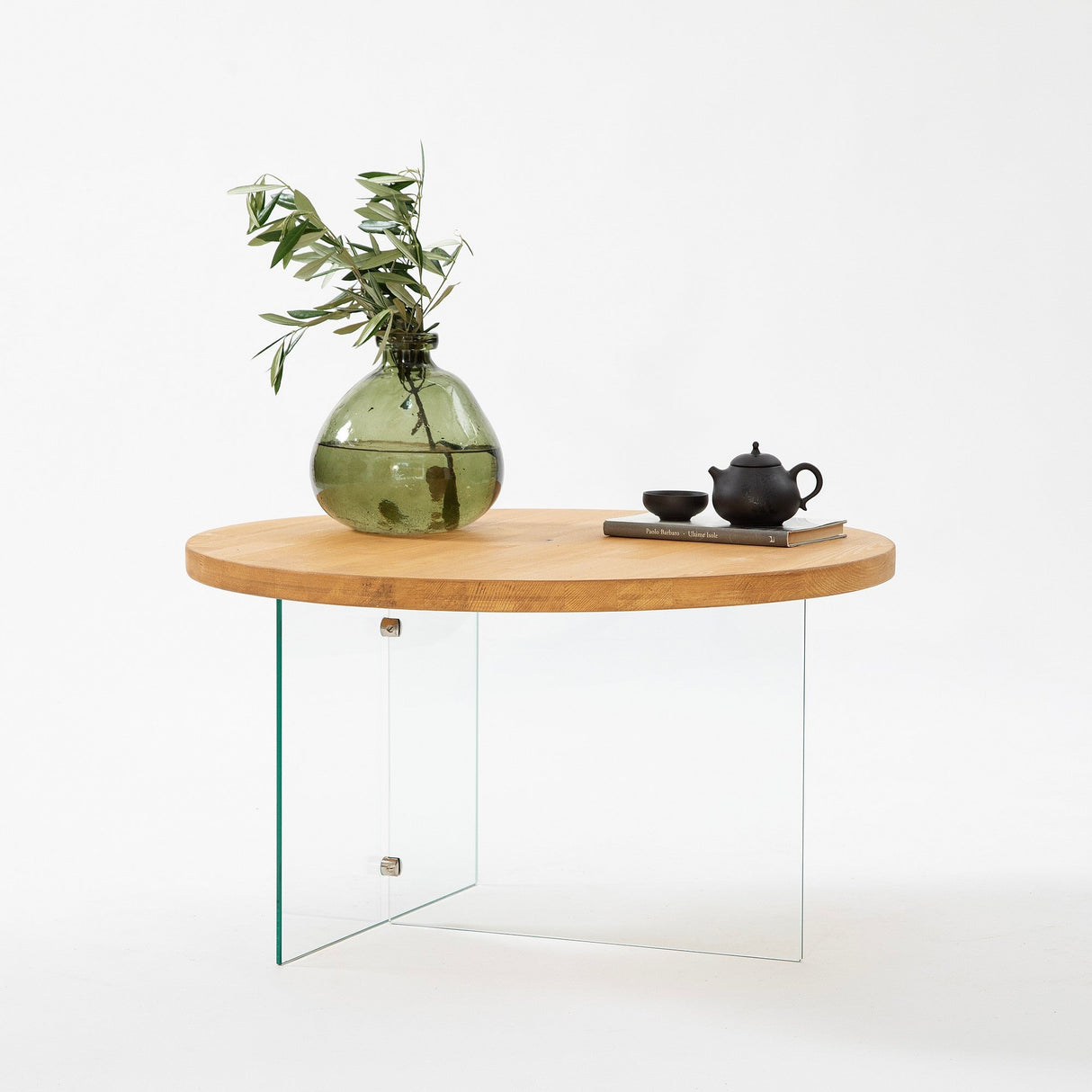 Măsuță de cafea Serenity, Diverse culori - Transparent - Stejar | SKU: 552NOS2411 | Măsuță de cafea Serenity, varianta Transparent - Stejar, produs pentru amenajarea locuinței, disponibil online în România la CasaMob