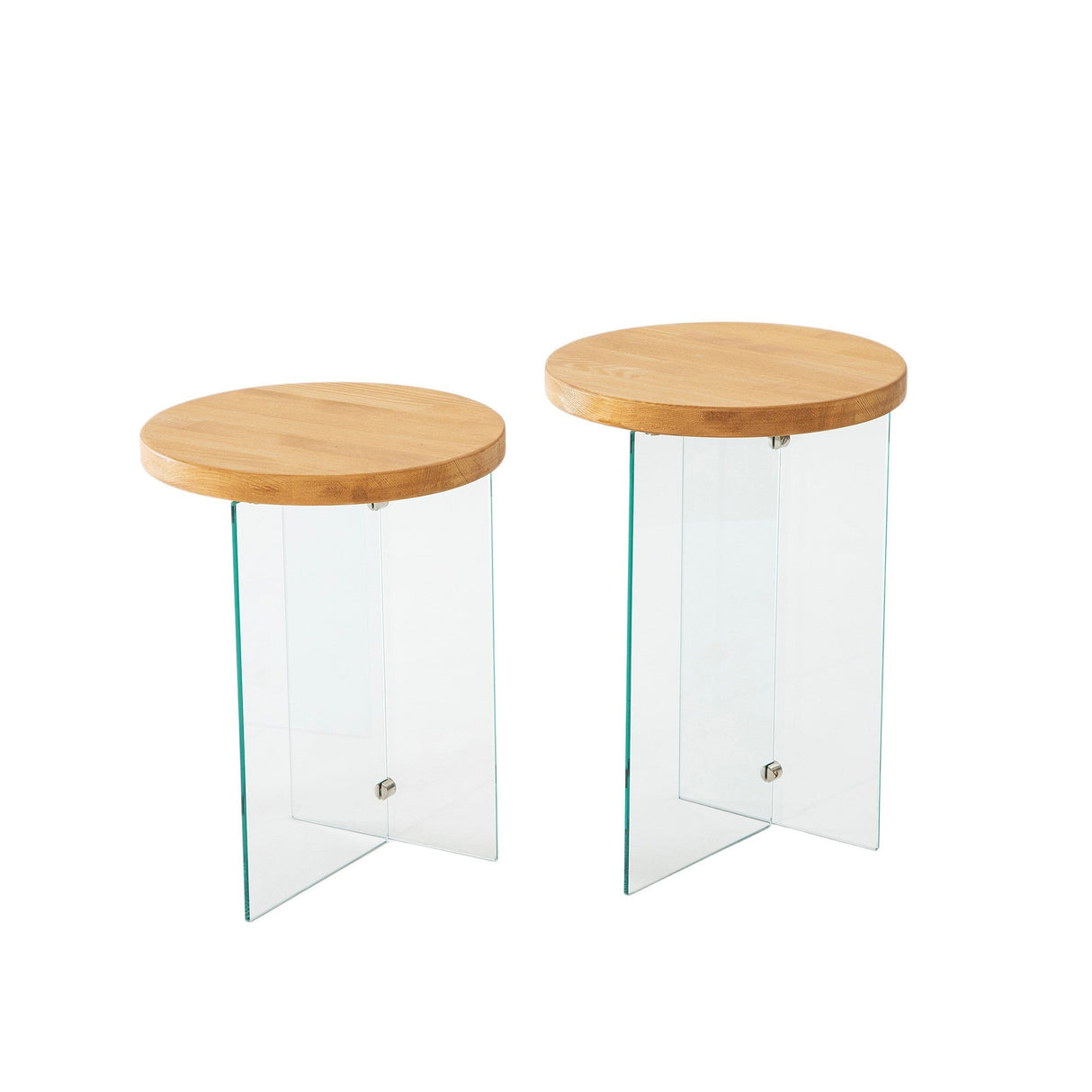 Măsuță de cafea Serenity 2, Diverse culori - Stejar - Transparent | SKU: 552NOS2412 | Măsuță de cafea Serenity 2, varianta Stejar - Transparent, produs pentru amenajarea locuinței, disponibil online în România la CasaMob