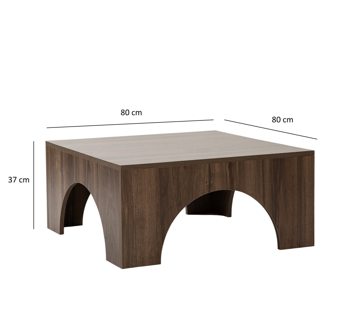 Mobilier Colosseum 80x80 - Walnut, SKU 552NOS2413