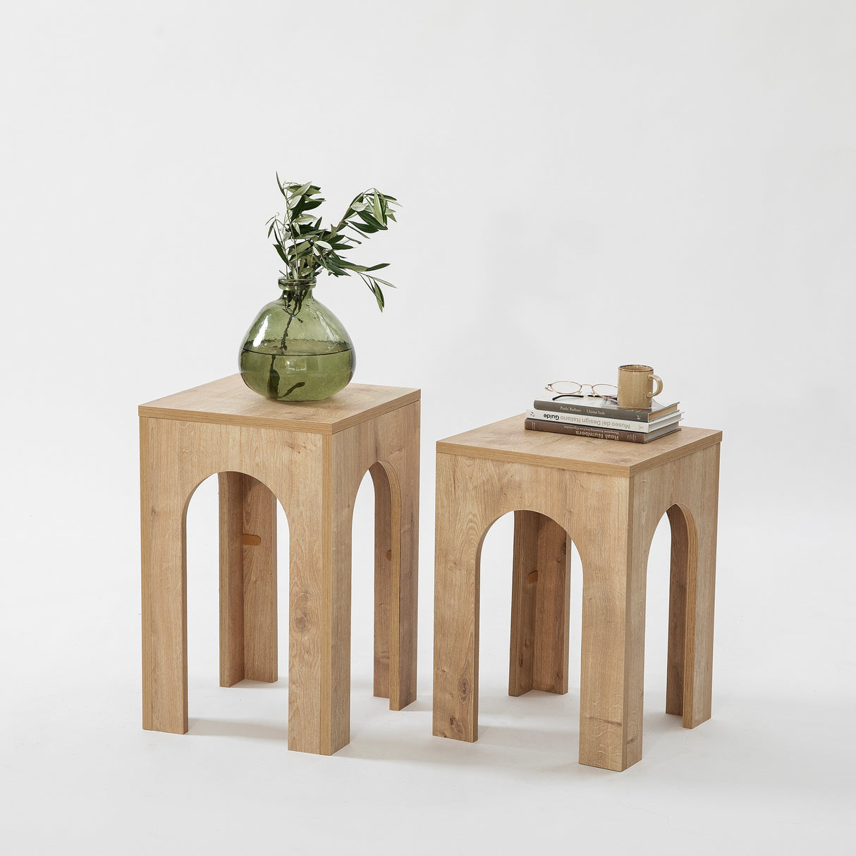 Măsuță de cafea Collesium Set - Sapphire Oak, Stejar