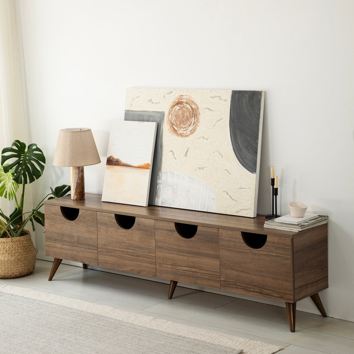 Mobilier Patru Anotimpuri 180x35 - Walnut, SKU 552NOS2433