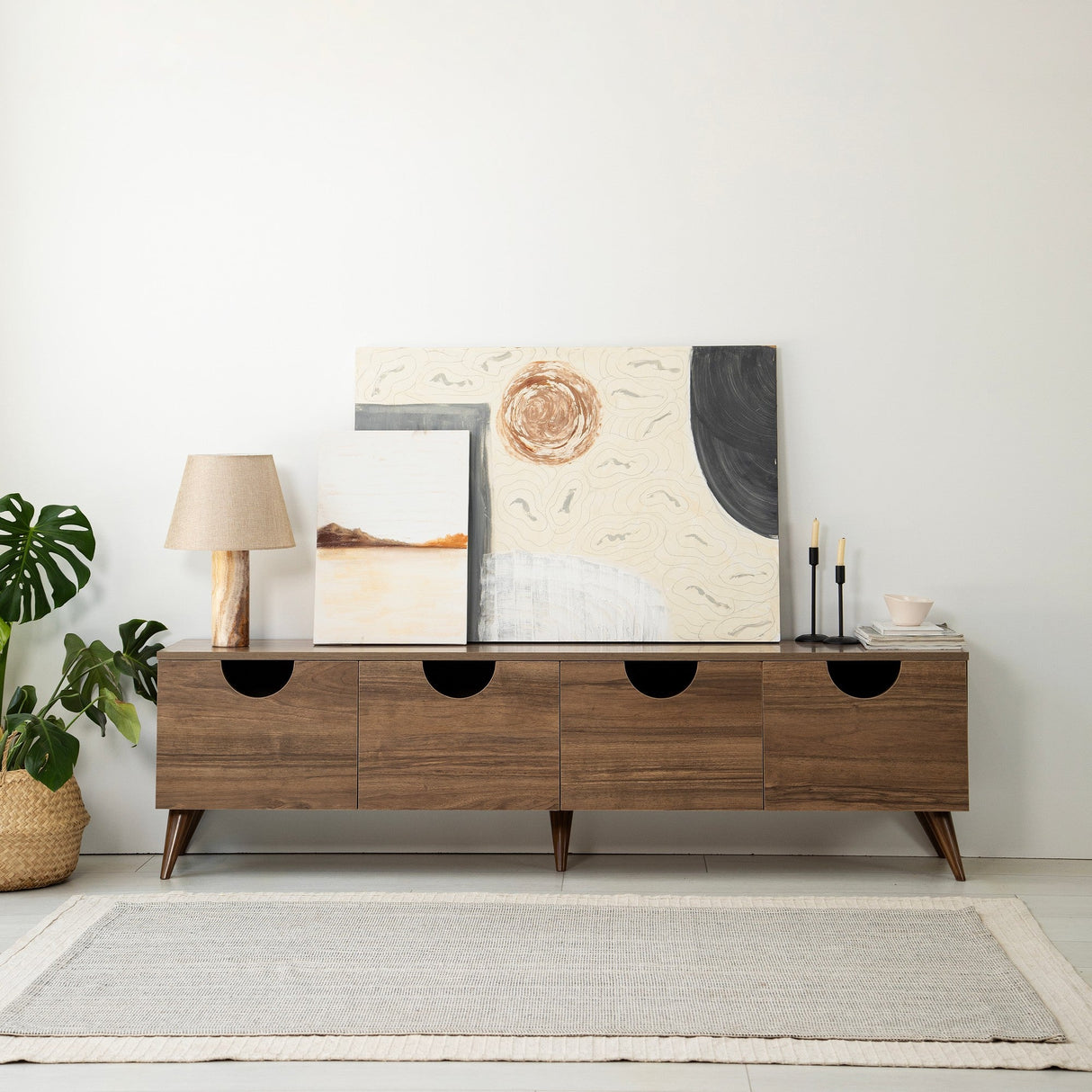 Mobilier Patru Anotimpuri 180x35 - Walnut, SKU 552NOS2433