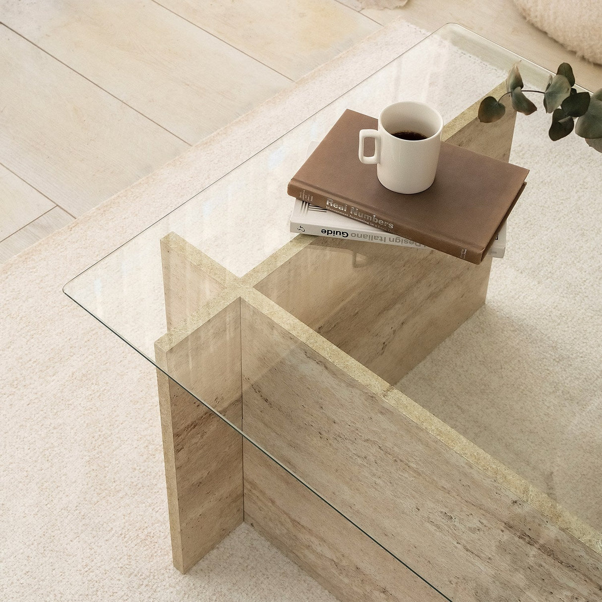 Măsuță de cafea New Escape, Diverse culori, 105x65x40 cm - Travertin | SKU: 552NOS2504 | Măsuță de cafea New Escape, 105x65x40 cm, varianta Travertin, produs pentru amenajarea locuinței, disponibil online în România la CasaMob