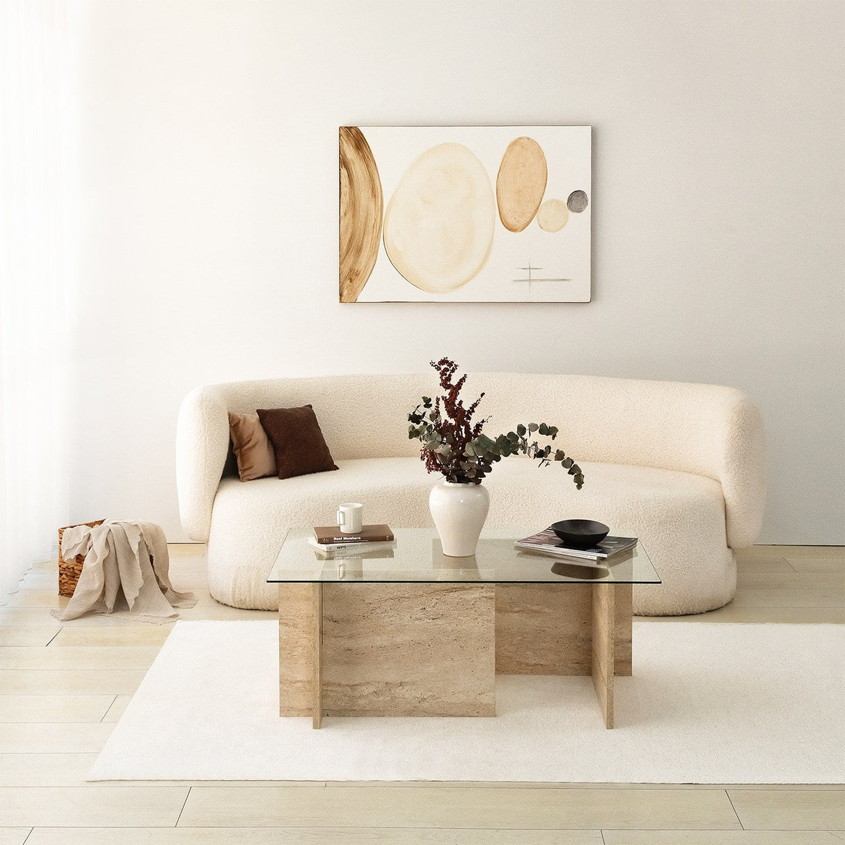 Măsuță de cafea New Escape, Diverse culori, 105x65x40 cm - Travertin | SKU: 552NOS2504 | Măsuță de cafea New Escape, 105x65x40 cm, varianta Travertin, produs pentru amenajarea locuinței, disponibil online în România la CasaMob