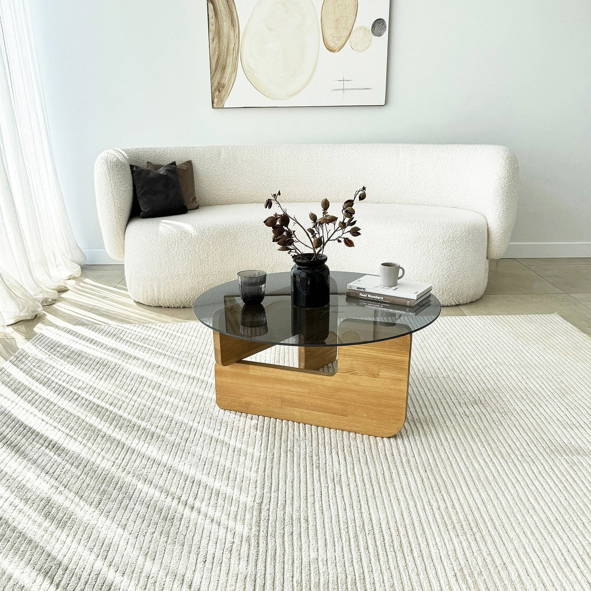 Măsuță de cafea Mia, Diverse culori, 75x75x35 cm - Stejar - Fumuriu | SKU: 552NOS2545 | Măsuță de cafea Mia, 75x75x35 cm, varianta Stejar - Fumuriu, produs pentru amenajarea locuinței, disponibil online în România la CasaMob