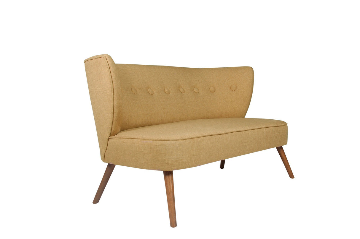 Canapea fixă 2 locuri Bienville, Diverse culori, 141x73x77 cm - Milky brown | SKU: 558ZEN1202 | Canapea fixă 2 locuri Bienville, 141x73x77 cm, varianta Milky brown, produs pentru amenajarea locuinței, disponibil online în România la CasaMob