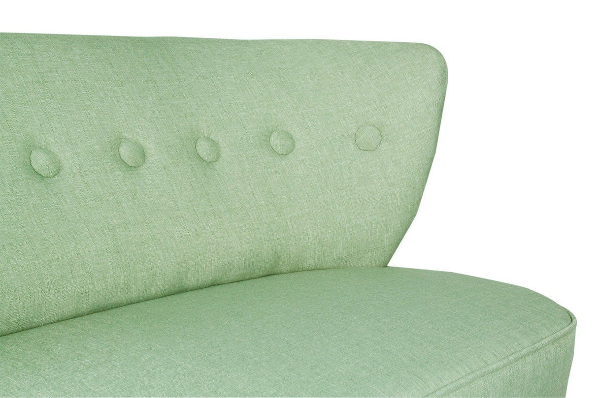 Canapea fixă 2 locuri Bienville, Diverse culori, 141x73x77 cm - Petrol green | SKU: 558ZEN1205 | Canapea fixă 2 locuri Bienville, 141x73x77 cm, varianta Petrol green, produs pentru amenajarea locuinței, disponibil online în România la CasaMob