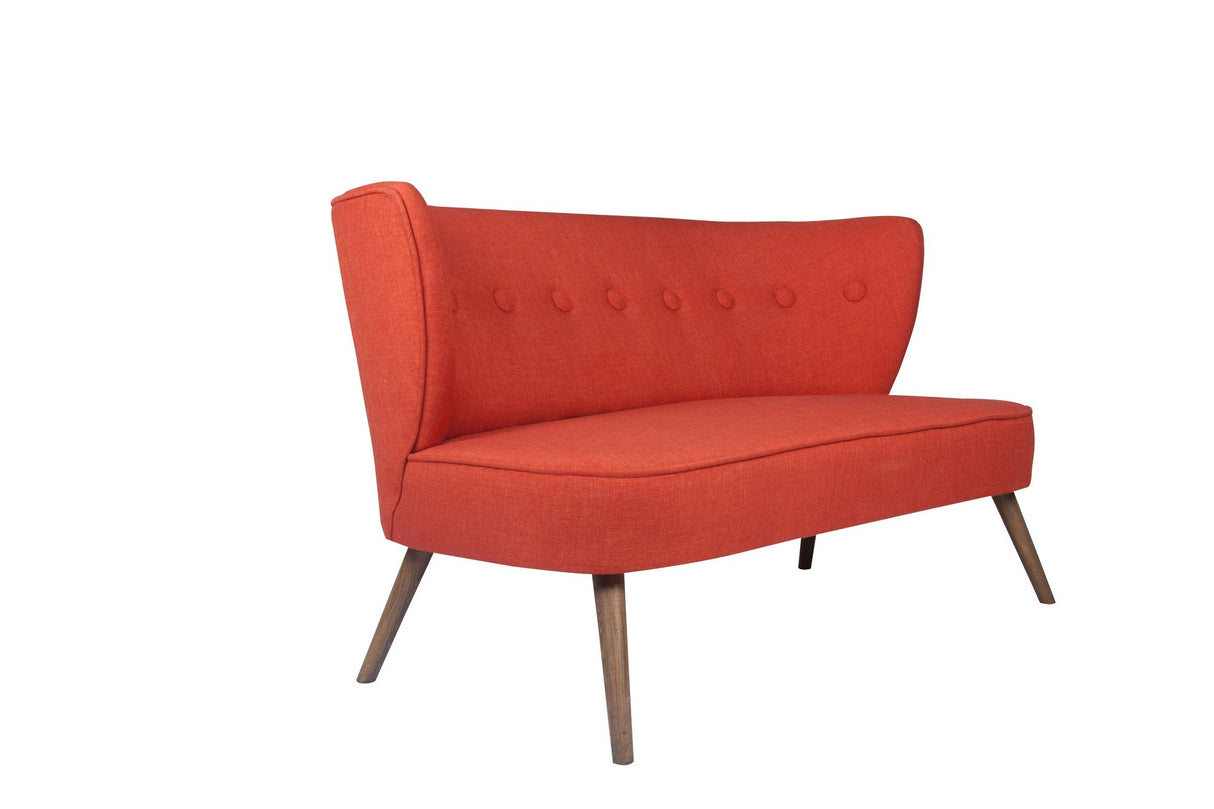 Canapea fixă 2 locuri Bienville, Diverse culori, 141x73x77 cm - Roșu cărămiziu | SKU: 558ZEN1209 | Canapea fixă 2 locuri Bienville, 141x73x77 cm, varianta Roșu cărămiziu, produs pentru amenajarea locuinței, disponibil online în România la CasaMob