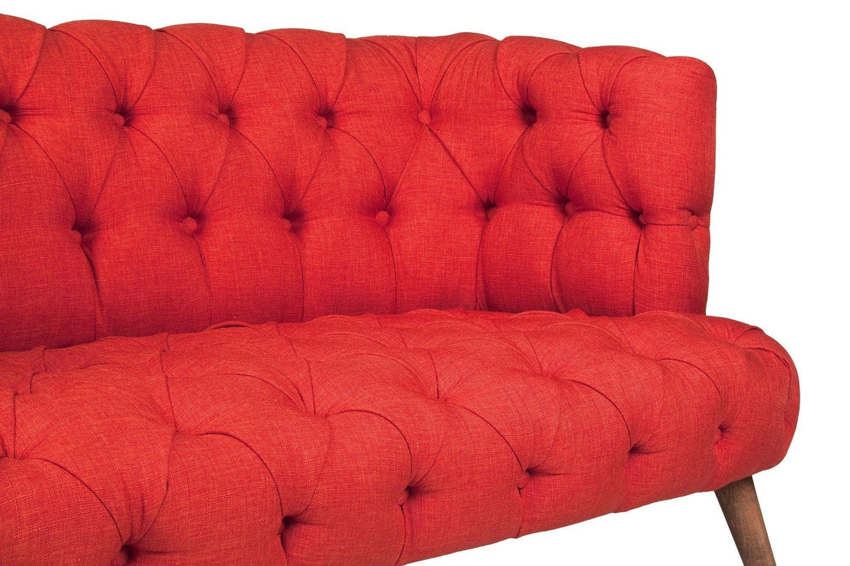 Canapea fixă 2 locuri West Monroe, Diverse culori, 140x75x76 cm - Roșu cărămiziu | SKU: 558ZEN1229 | Canapea fixă 2 locuri West Monroe, 140x75x76 cm, varianta Roșu cărămiziu, produs pentru amenajarea locuinței, disponibil online în România la CasaMob