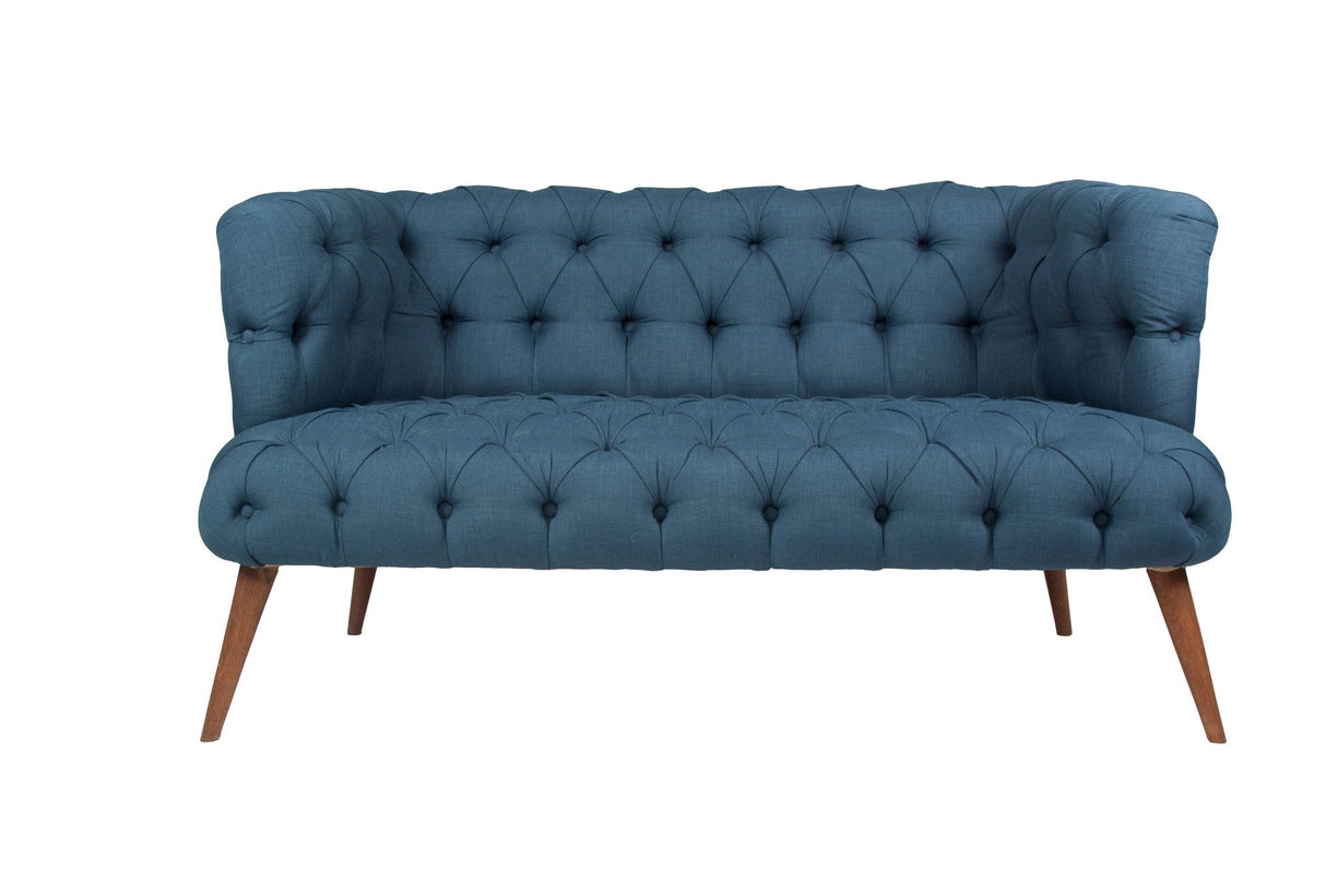 Canapea fixă 2 locuri West Monroe, Diverse culori, 140x75x76 cm - Night blue | SKU: 558ZEN1228 | Canapea fixă 2 locuri West Monroe, 140x75x76 cm, varianta Night blue, produs pentru amenajarea locuinței, disponibil online în România la CasaMob