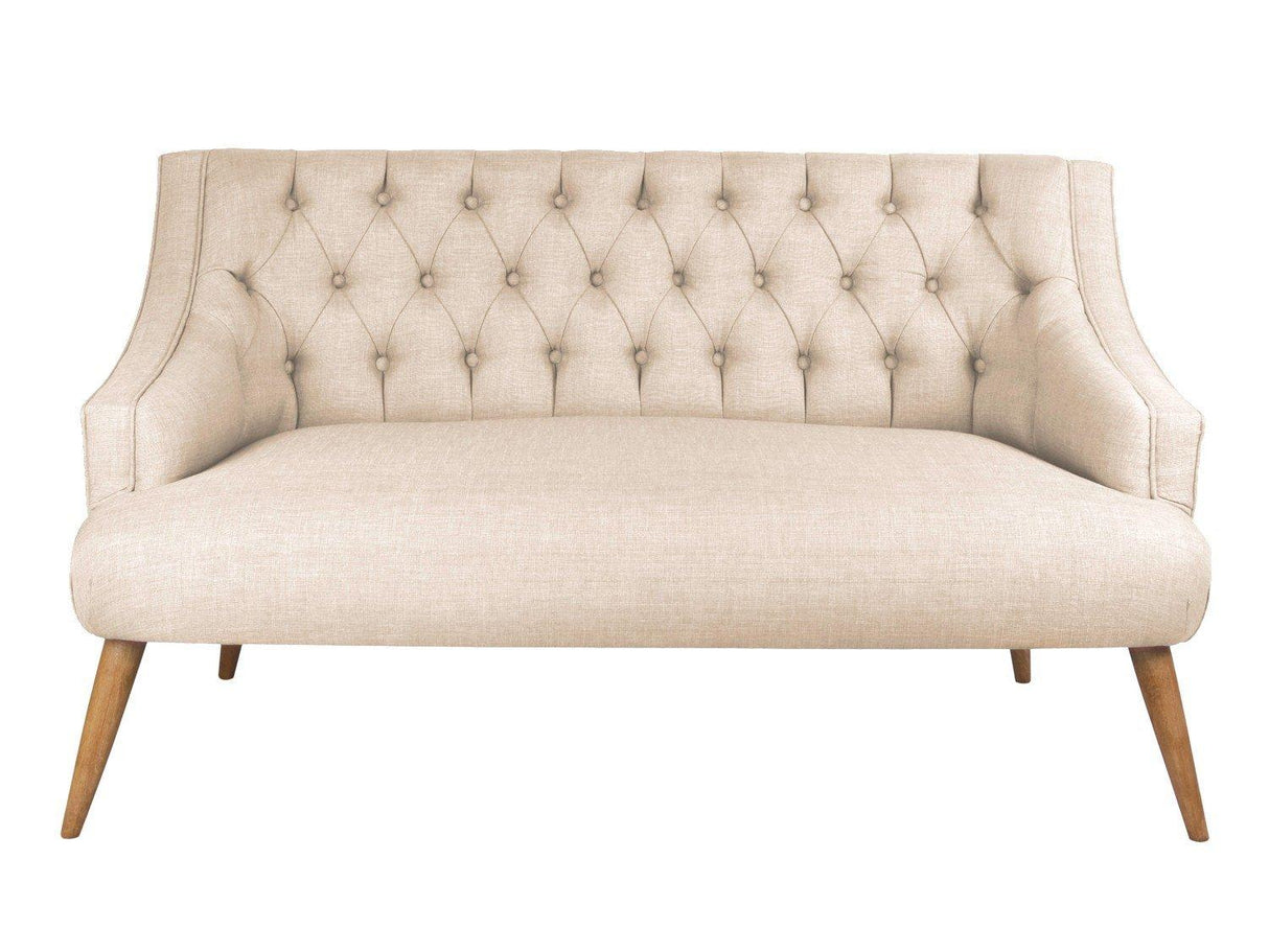 Canapea fixă 2 locuri Lamont, Diverse culori, 140x74x80 cm - Crem | SKU: 558ZEN1231 | Canapea fixă 2 locuri Lamont, 140x74x80 cm, varianta Crem, produs pentru amenajarea locuinței, disponibil online în România la CasaMob