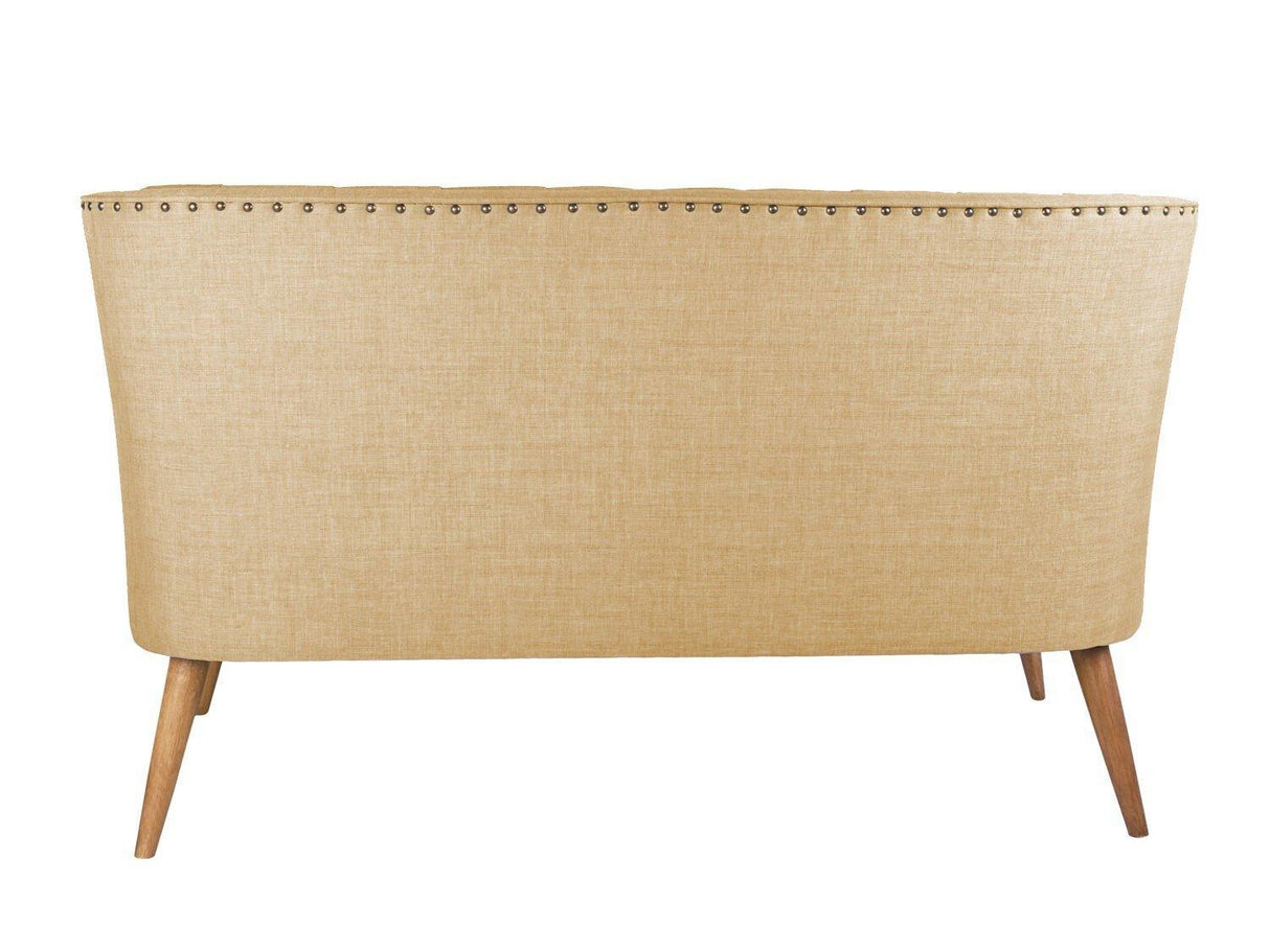 Canapea fixă 2 locuri Lamont, Diverse culori, 140x74x80 cm - Milky brown | SKU: 558ZEN1232 | Canapea fixă 2 locuri Lamont, 140x74x80 cm, varianta Milky brown, produs pentru amenajarea locuinței, disponibil online în România la CasaMob