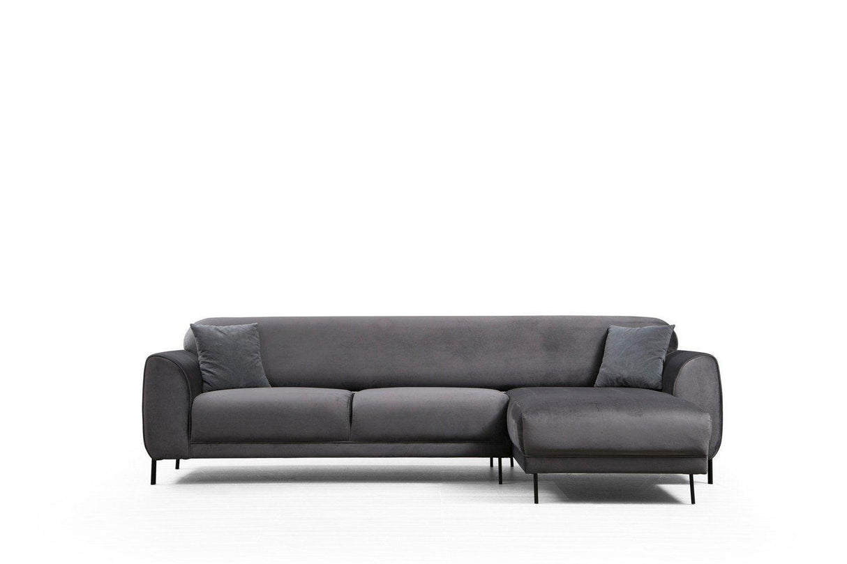 Canapea extensibilă de colț Image, Dreapta, Diverse culori, 287x169x85 cm - Gri închis | SKU: 560ARE1143 | Canapea extensibilă de colț Image, Dreapta, 287x169x85 cm, varianta Gri închis, produs pentru amenajarea locuinței, disponibil online în România la CasaMob