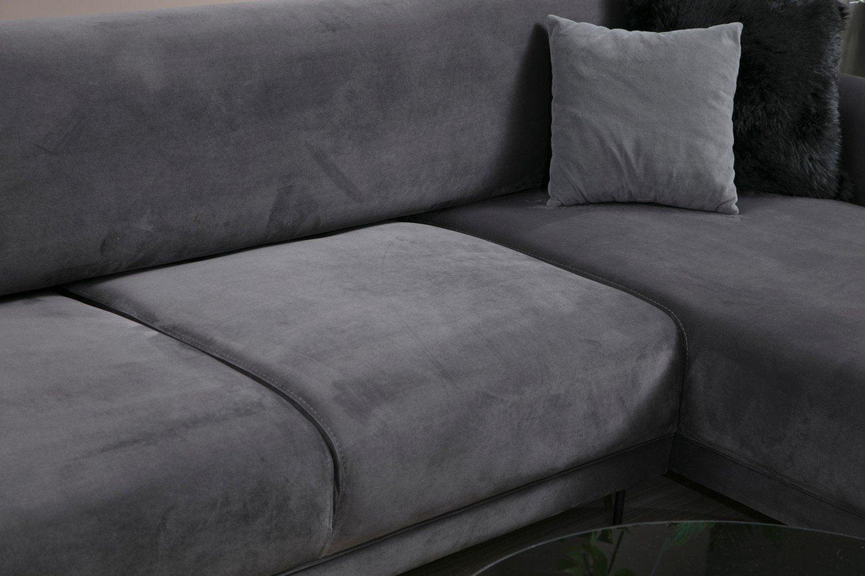 Canapea extensibilă de colț Image, Dreapta, Diverse culori, 287x169x85 cm - Gri închis | SKU: 560ARE1143 | Canapea extensibilă de colț Image, Dreapta, 287x169x85 cm, varianta Gri închis, produs pentru amenajarea locuinței, disponibil online în România la CasaMob