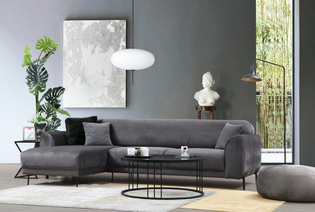 Canapea extensibilă de colț Image, Stânga, Diverse culori, 287x169x85 cm - Gri închis | SKU: 560ARE1144 | Canapea extensibilă de colț Image, Stânga, 287x169x85 cm, varianta Gri închis, produs pentru amenajarea locuinței, disponibil online în România la CasaMob