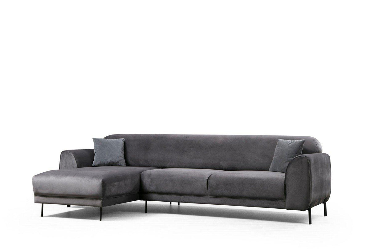 Canapea extensibilă de colț Image, Stânga, Diverse culori, 287x169x85 cm - Gri închis | SKU: 560ARE1144 | Canapea extensibilă de colț Image, Stânga, 287x169x85 cm, varianta Gri închis, produs pentru amenajarea locuinței, disponibil online în România la CasaMob