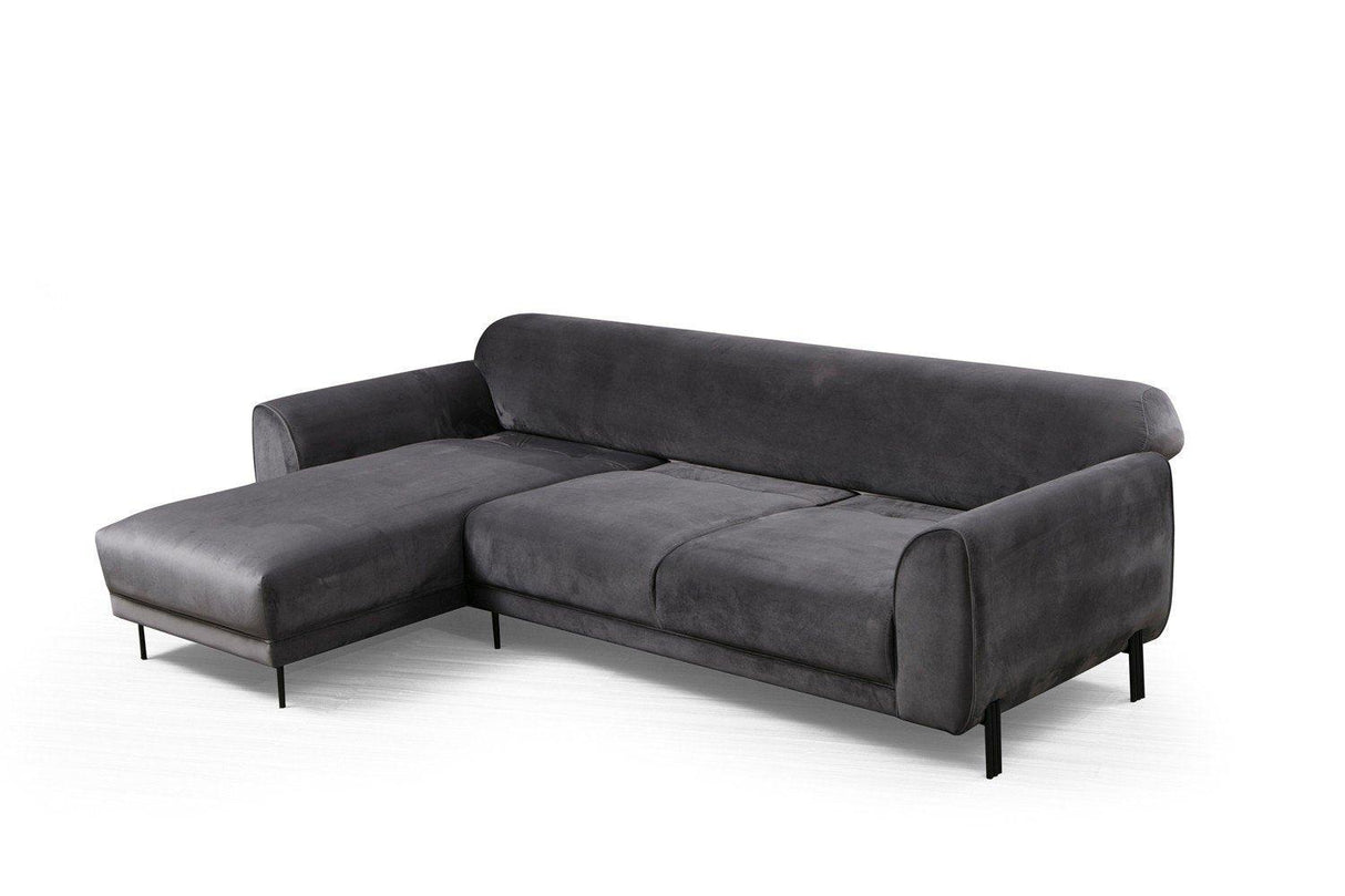 Canapea extensibilă de colț Image, Stânga, Diverse culori, 287x169x85 cm - Gri închis | SKU: 560ARE1144 | Canapea extensibilă de colț Image, Stânga, 287x169x85 cm, varianta Gri închis, produs pentru amenajarea locuinței, disponibil online în România la CasaMob