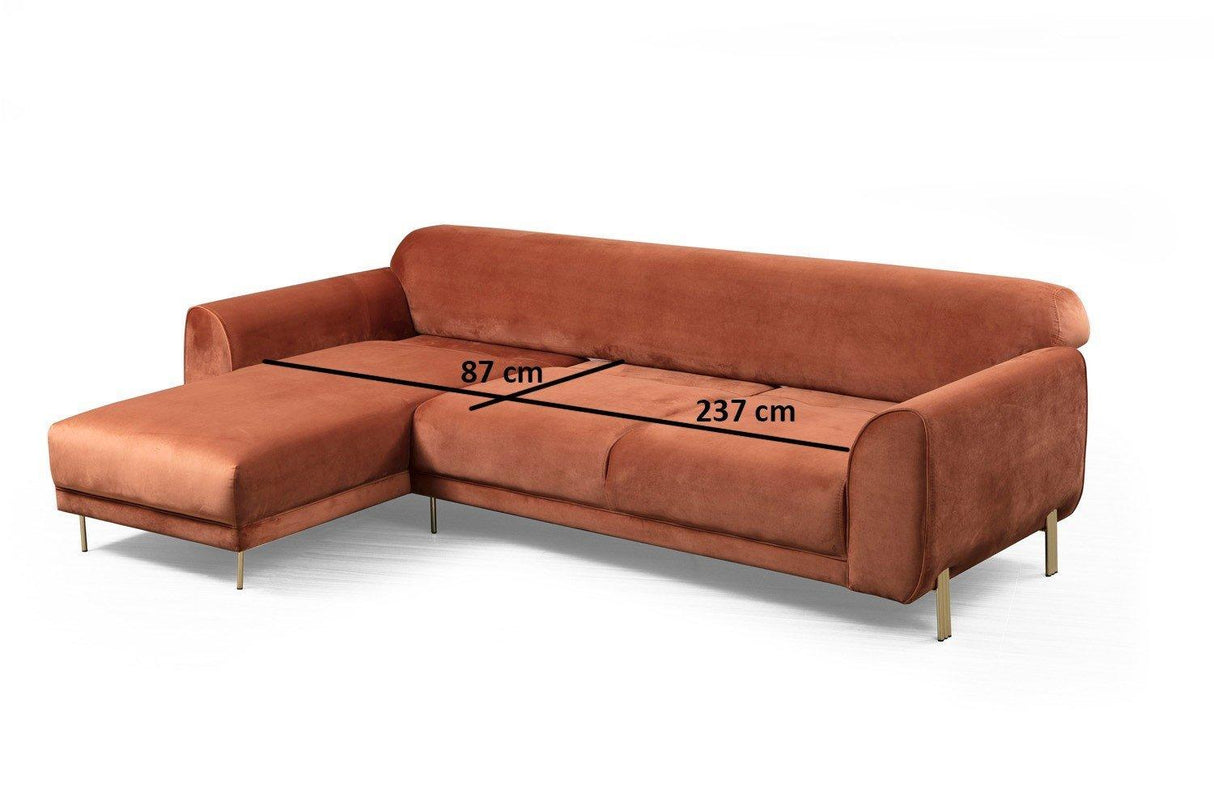 Canapea extensibilă de colț Image, Stânga, Diverse culori, 287x169x85 cm - Maro | SKU: 560ARE1146 | Canapea extensibilă de colț Image, Stânga, 287x169x85 cm, varianta Maro, produs pentru amenajarea locuinței, disponibil online în România la CasaMob