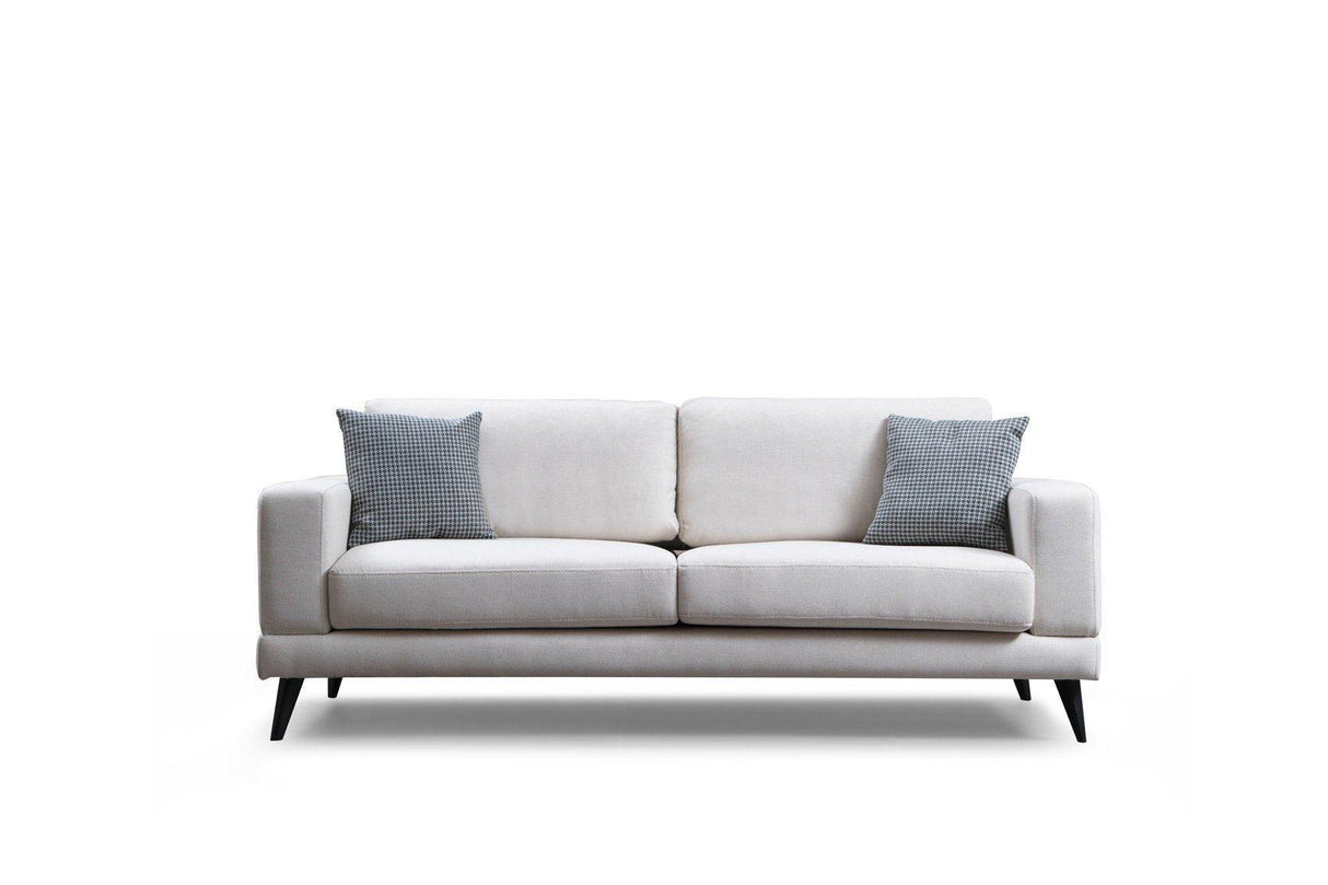 Canapea Fixa cu 3 Locuri Biutiful, 210 x 85 x 90 cm - Bej, SKU 560ARE1307