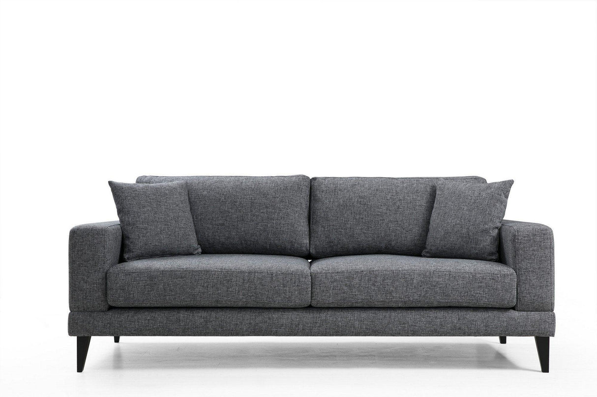 Canapea Fixa cu 3 Locuri Biutiful, 210 x 85 x 90 cm - Gri, SKU 560ARE1307