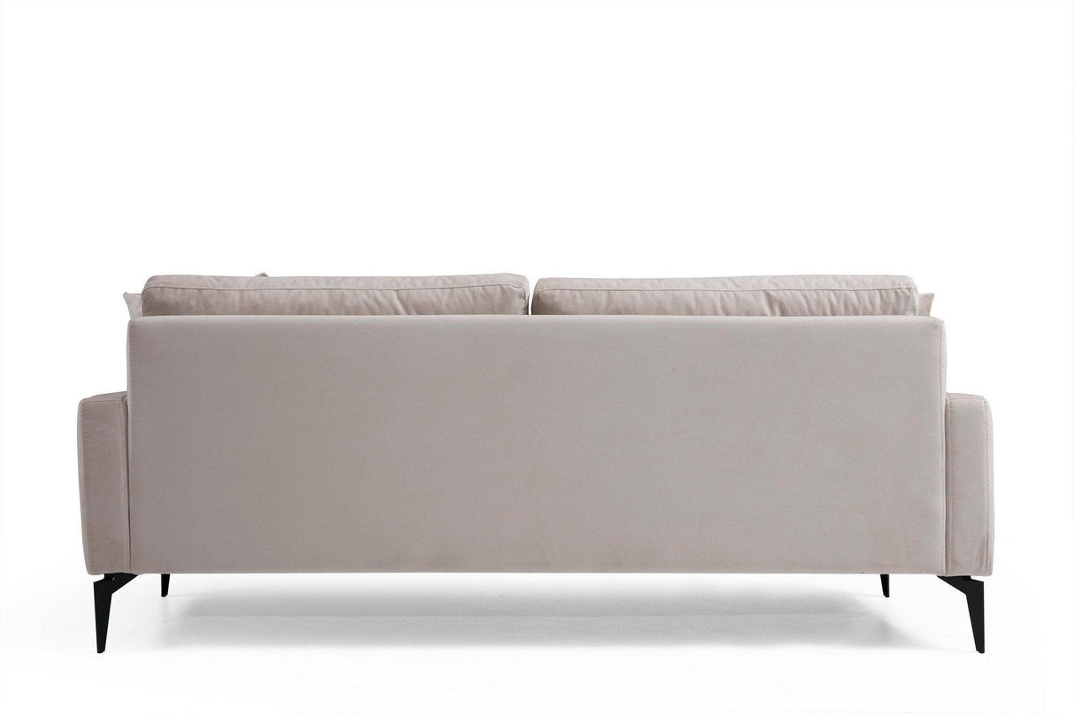 Canapea Fixa cu 3 Locuri Yase, 205 x 88 x 90 cm - Bej, SKU 560ARE1308