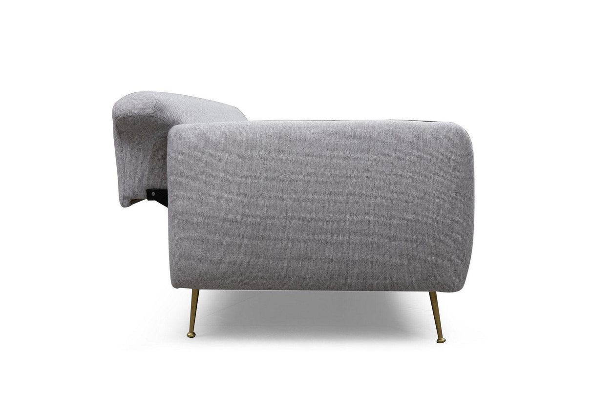 Canapea Fixa cu 3 Locuri Sevilla, 214 x 85 x 98 cm - Gri, SKU 560ARE1311