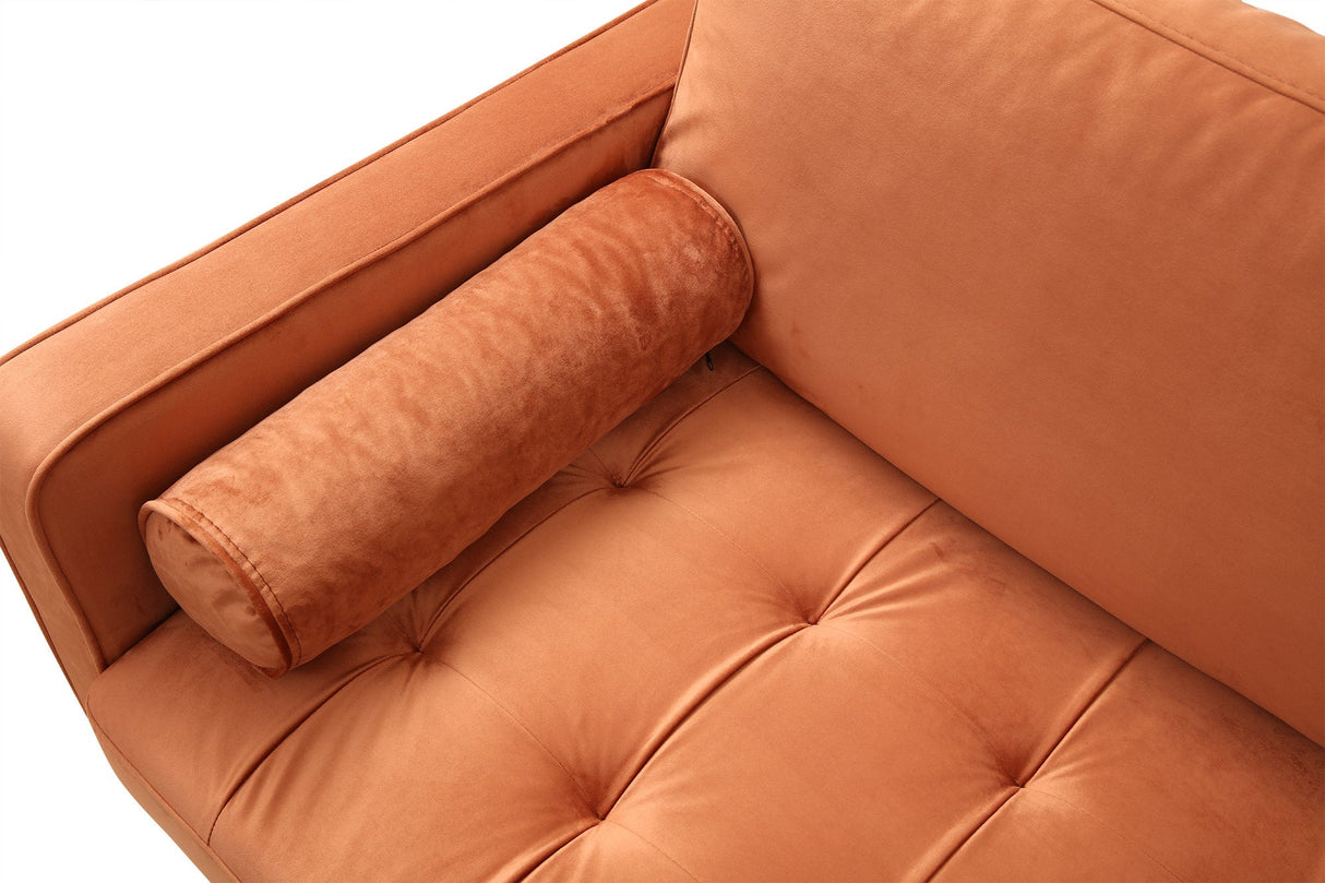 Canapea fixă Rome, Diverse culori, Diverse configurații, Ø10x70 cm - Portocaliu - 3 locuri | SKU: 560ARE1332 | Canapea fixă Rome, Ø10x70 cm, varianta Portocaliu - 3 locuri, produs pentru amenajarea locuinței, disponibil online în România la CasaMob