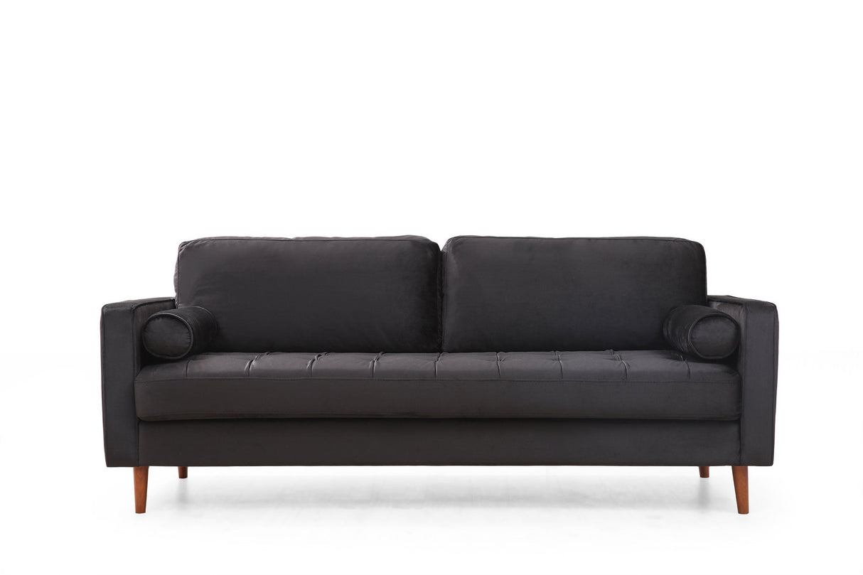 Canapea fixă Rome, Diverse culori, Diverse configurații, Ø10x70 cm - Negru - Stejar - 3 locuri | SKU: 560ARE1334 | Canapea fixă Rome, Ø10x70 cm, varianta Negru - Stejar - 3 locuri, produs pentru amenajarea locuinței, disponibil online în România la CasaMob