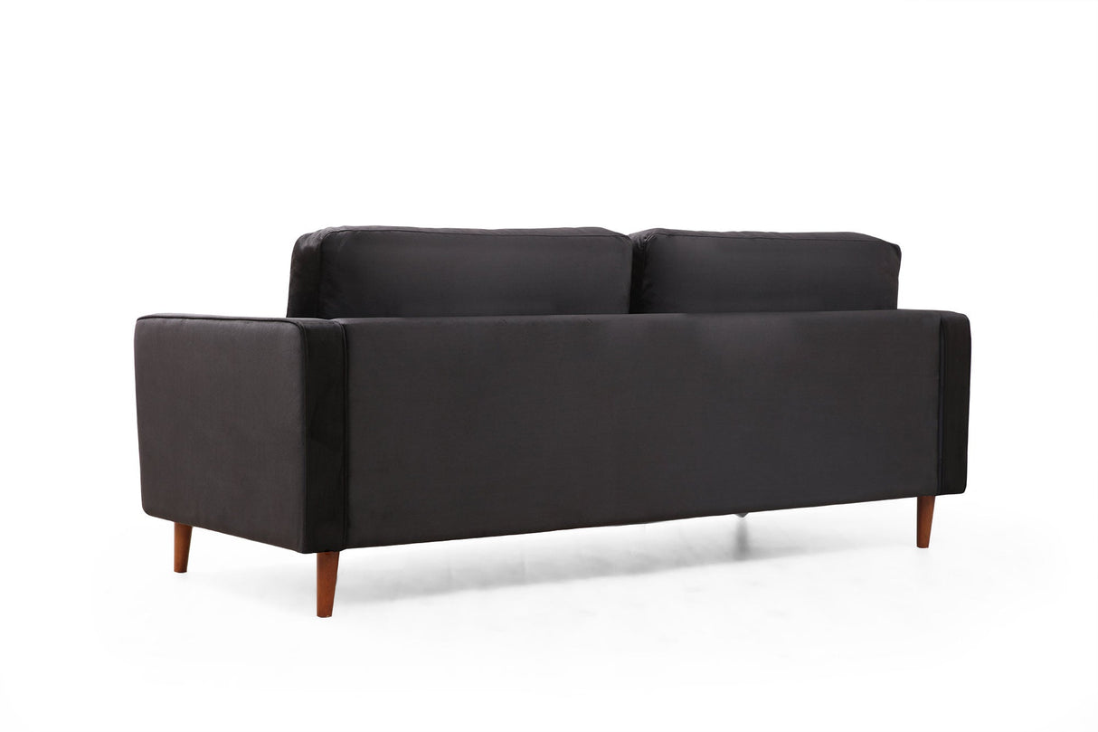 Canapea fixă Rome, Diverse culori, Diverse configurații, Ø10x70 cm - Negru - Stejar - 3 locuri | SKU: 560ARE1334 | Canapea fixă Rome, Ø10x70 cm, varianta Negru - Stejar - 3 locuri, produs pentru amenajarea locuinței, disponibil online în România la CasaMob