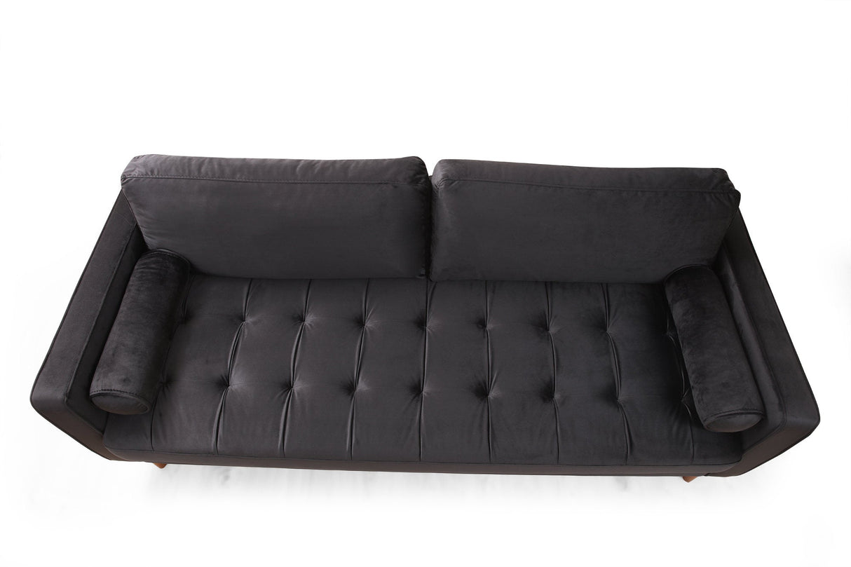 Canapea fixă Rome, Diverse culori, Diverse configurații, Ø10x70 cm - Negru - Stejar - 3 locuri | SKU: 560ARE1334 | Canapea fixă Rome, Ø10x70 cm, varianta Negru - Stejar - 3 locuri, produs pentru amenajarea locuinței, disponibil online în România la CasaMob