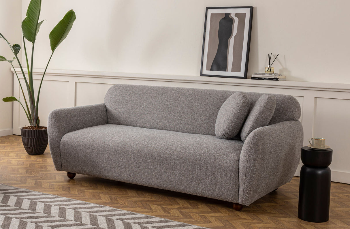 Canapea fixă 3 locuri Eddy, Diverse culori, Diverse dimensiuni - Gri deschis - Ø30x86 cm | SKU: 560ARE1346 | Canapea fixă 3 locuri Eddy, varianta Gri deschis - Ø30x86 cm, produs pentru amenajarea locuinței, disponibil online în România la CasaMob
