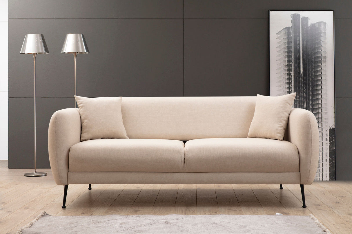 Canapea extensibilă Sevilla, 3 locuri, Diverse culori - Bej | SKU: 560ARE1357 | Canapea extensibilă Sevilla, 3 locuri, varianta Bej, produs pentru amenajarea locuinței, disponibil online în România la CasaMob
