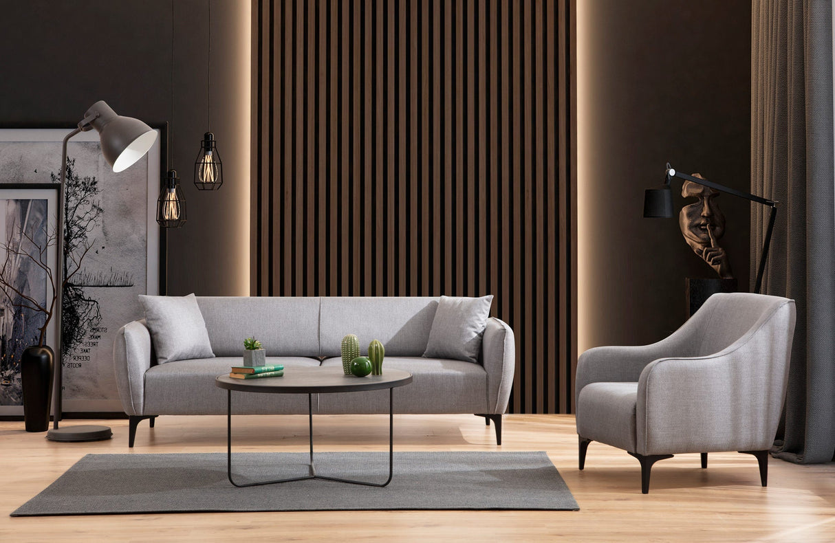 Canapea fixă Belissimo, Diverse culori, Diverse configurații, Diverse dimensiuni - Gri - 220x95x67 cm - 3 locuri | SKU: 560ARE1360 | Canapea fixă Belissimo, varianta Gri - 220x95x67 cm - 3 locuri, produs pentru amenajarea locuinței, disponibil online în România la CasaMob