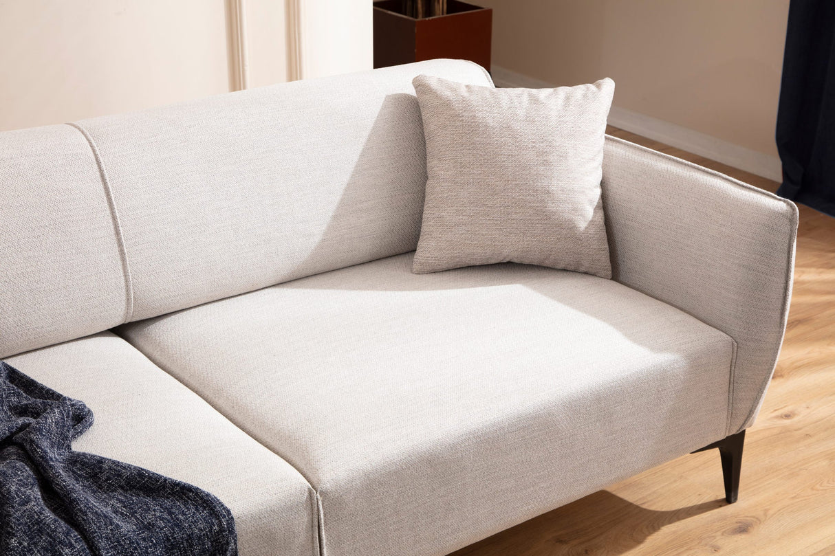 Canapea fixă Belissimo, Diverse culori, Diverse configurații, Diverse dimensiuni - Off white - 220x95x67 cm - 3 locuri | SKU: 560ARE1362 | Canapea fixă Belissimo, varianta Off white - 220x95x67 cm - 3 locuri, produs pentru amenajarea locuinței, disponibil online în România la CasaMob