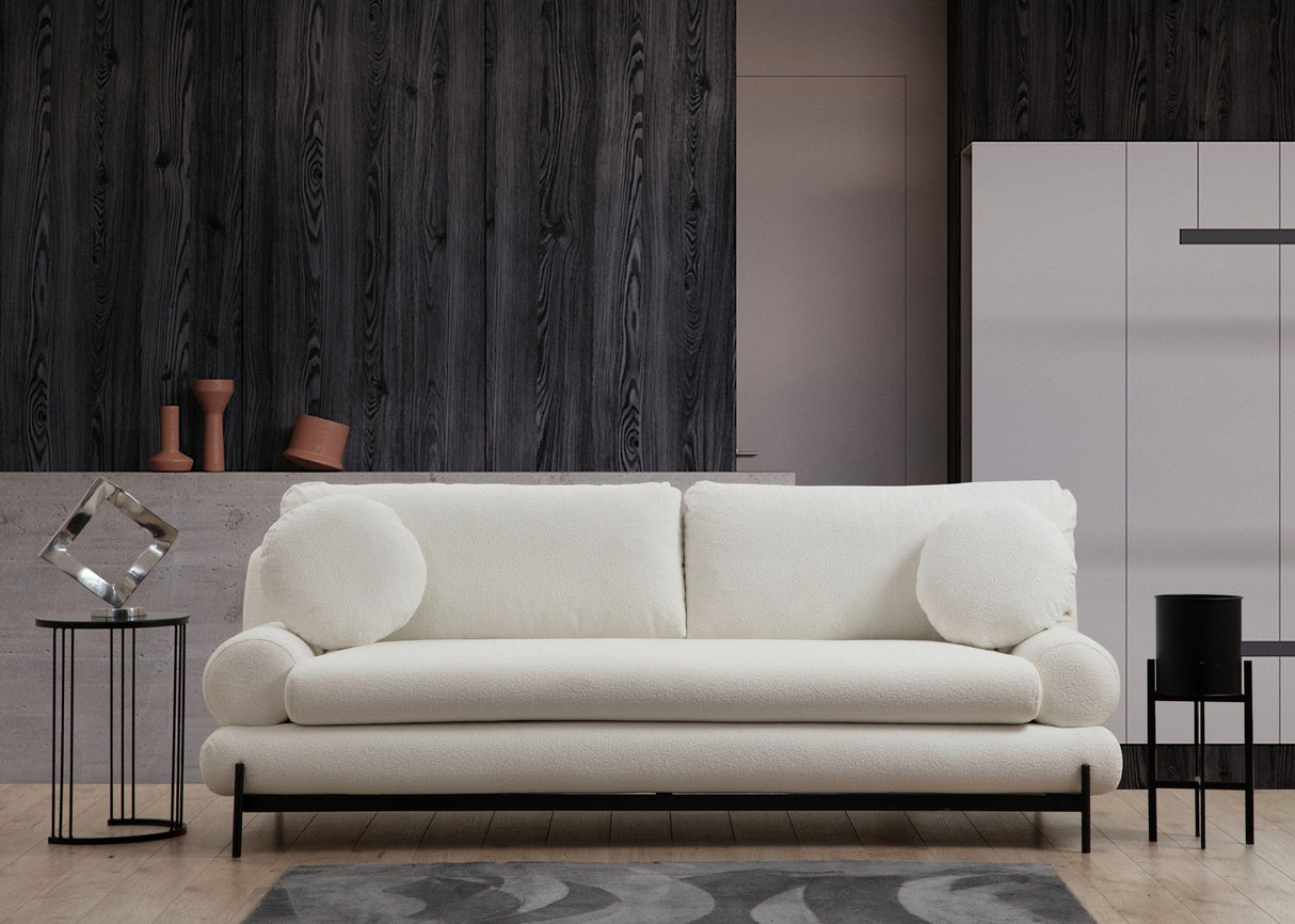 Canapea fixă Livorno, Alb, Diverse configurații, Diverse dimensiuni - 230x92x85 cm - 3 locuri | SKU: 560ARE1365 | Canapea fixă Livorno, Alb, varianta 230x92x85 cm - 3 locuri, produs pentru amenajarea locuinței, disponibil online în România la CasaMob