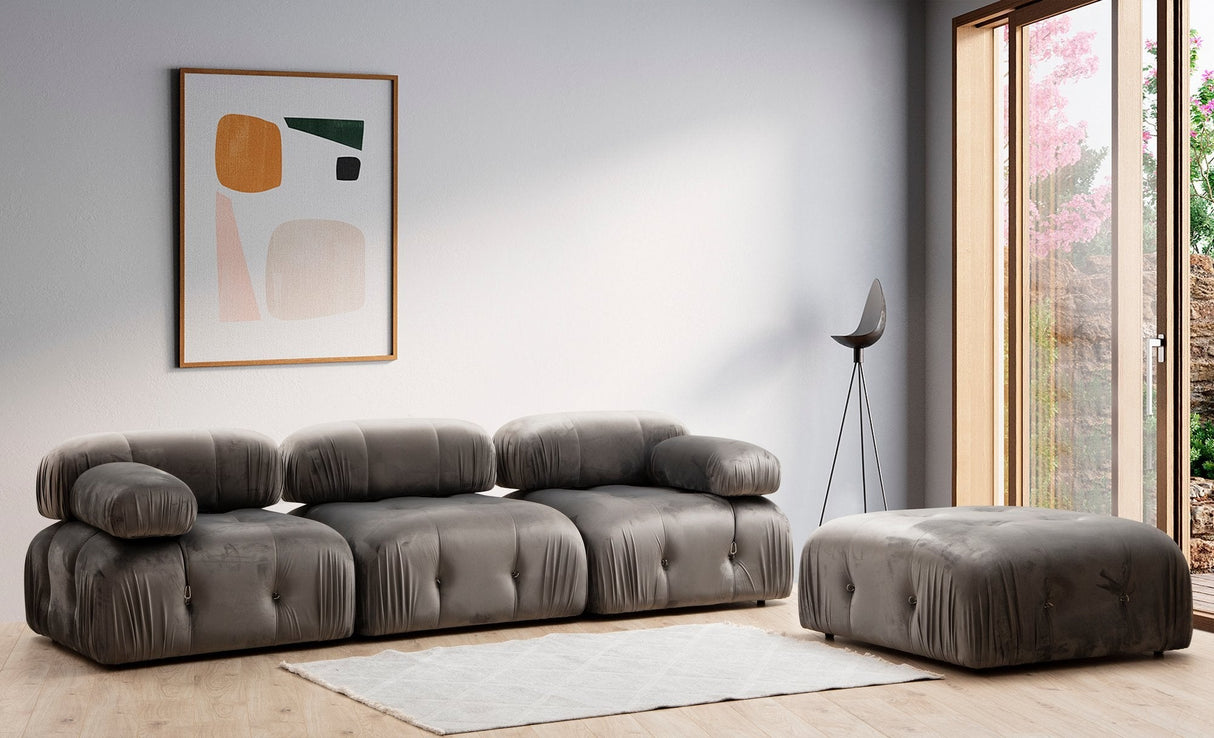 Taburet Bubble Pouffe, Diverse culori, 95x65x45 cm - Gri | SKU: 560ARE1419 | Taburet Bubble Pouffe, 95x65x45 cm, varianta Gri, produs pentru amenajarea locuinței, disponibil online în România la CasaMob