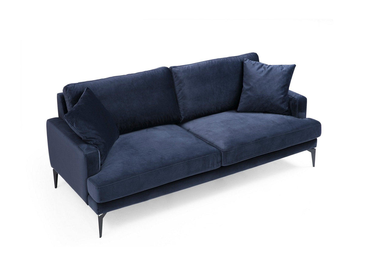 Canapea Fixa cu 2 Locuri Yase, 175 x 88 x 90 cm - Albastru, SKU 560ARE1505
