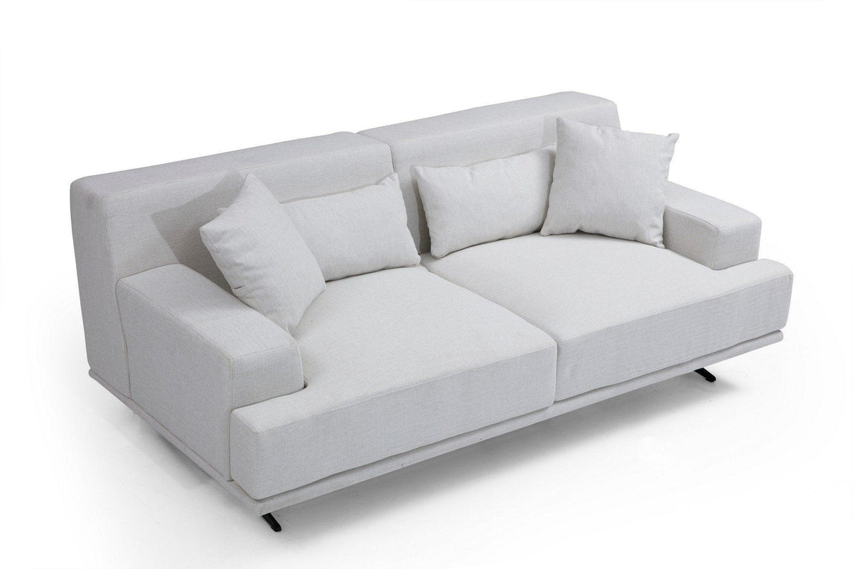 Canapea Fixa cu 2 Locuri Bentley, 200 x 80 x 110 cm - Bej, SKU 560ARE1507