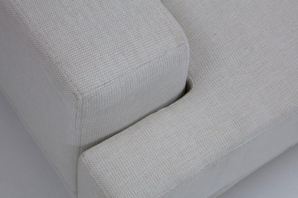 Canapea Fixa cu 2 Locuri Bentley, 200 x 80 x 110 cm - Bej, SKU 560ARE1507