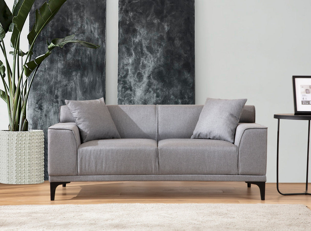 Canapea fixă 2 locuri Petra 2, Diverse culori, 165x86x87 cm - Gri deschis | SKU: 560ARE1526 | Canapea fixă 2 locuri Petra 2, 165x86x87 cm, varianta Gri deschis, produs pentru amenajarea locuinței, disponibil online în România la CasaMob