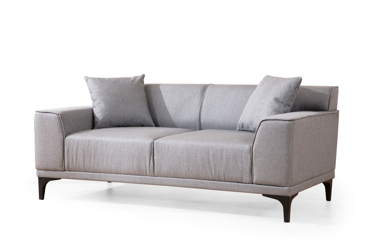 Canapea fixă 2 locuri Petra 2, Diverse culori, 165x86x87 cm - Gri deschis | SKU: 560ARE1526 | Canapea fixă 2 locuri Petra 2, 165x86x87 cm, varianta Gri deschis, produs pentru amenajarea locuinței, disponibil online în România la CasaMob