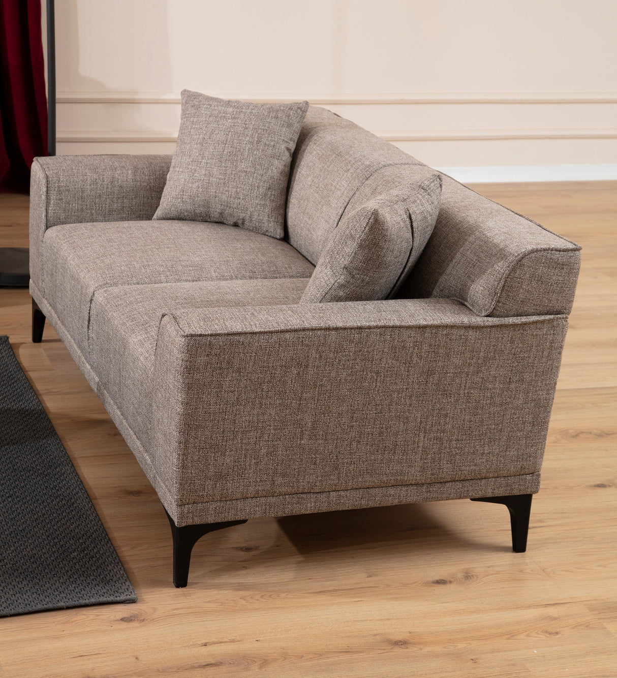 Canapea fixă 3 locuri Petra 3, Diverse culori, 215x86x87 cm - Fawn | SKU: 560ARE1527 | Canapea fixă 3 locuri Petra 3, 215x86x87 cm, varianta Fawn, produs pentru amenajarea locuinței, disponibil online în România la CasaMob